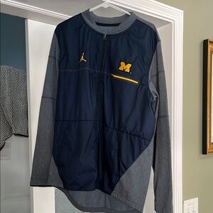 Jordan Blue and Gray Varsity Bomber Jacket